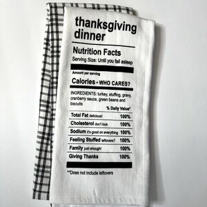 NWOT Isaac Mizrahi Thanksgiving Dinner Kitchen Towels, Set of 2